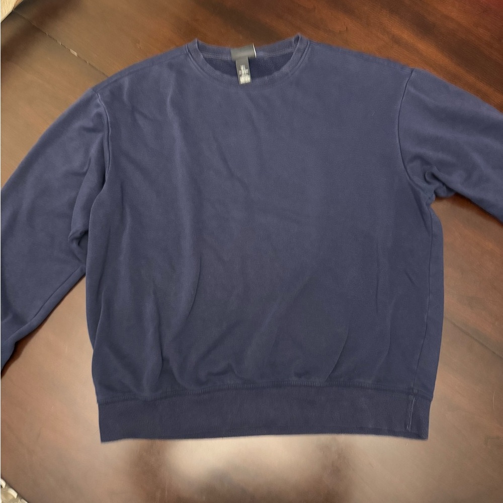 H&M Men's Deep Blue Crewneck Sweater